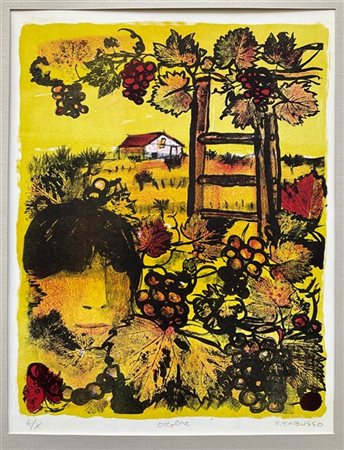 Francesco Tabusso "Maggio" 1968
litografia a colori
cm 68x46
firmata, titolata e