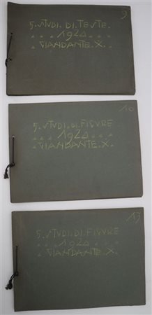 Giandante X "Studi di teste - Studi di figure" 1924
quindici chine su carta da l