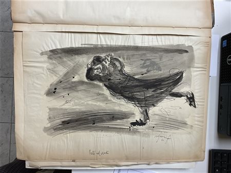 Franco Rognoni Volume contenente centonovantadue disegni a tecnica mista su cart