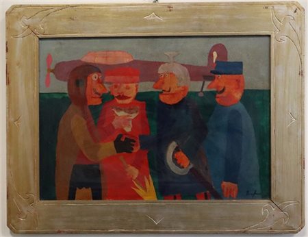 Franz Borghese "Senza titolo" 
olio su tela
cm 50x70
firmato in basso a destra;