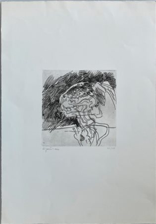 Giuseppe Zigaina "Senza titolo" 1970
acquaforte
(lastra cm 24x24; foglio cm 69,5