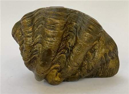 Mimmo Rotella "Rotella Gigantea" 1971
scultura in ottone lucidato
cm 22x31x23
Fi