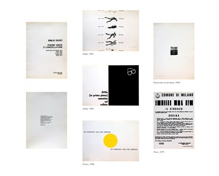 ISGRO' Emilio, Poesie visive e cancellature