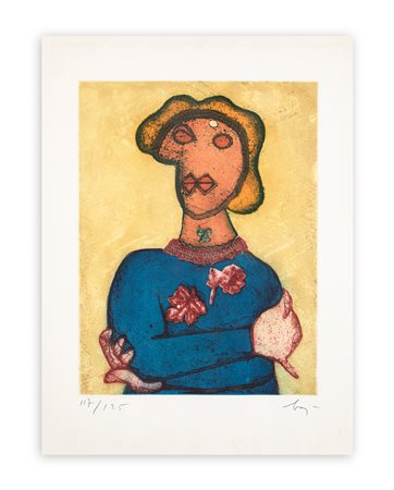 ENRICO BAJ (1924-2003) - Figura, 1986