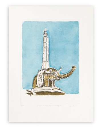 ORFEO TAMBURI (1910-1994) - Obelisco di Piazza dell'Elefante