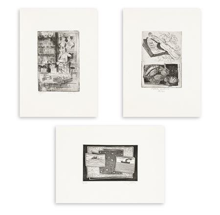 AUTORI VARI - Lotto unico di 3 acqueforti