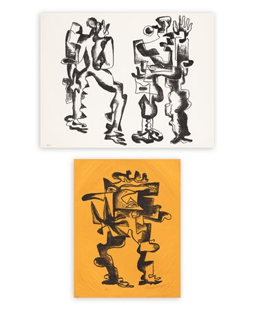 OSSIP ZADKINE (1890-1967) - Lotto unico di 2 opere grafiche