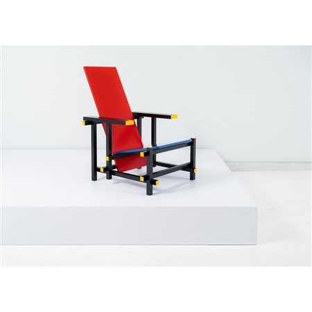 GERRIT RIETVELD, Riedizione della poltrona “Red and blue chair”