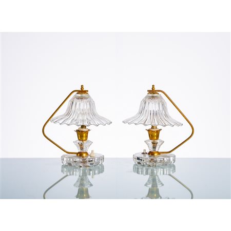 MAESTRI MURANESI, Coppia di lampade da tavolo