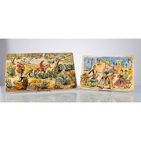 GIORDANO E DI VITA, Due formelle rettangolari