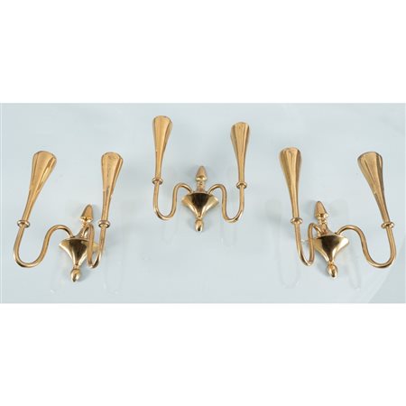 PRODUZIONE ITALIANA 1950 ca., Tre lampade da parete