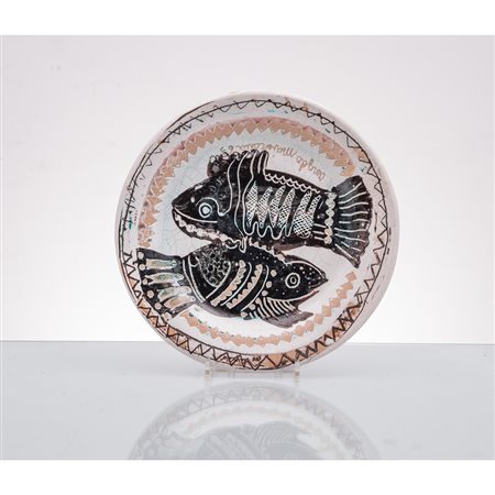 ANGELO MAIORANA, Piatto circolare in ceramica