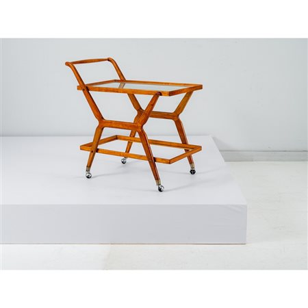 ICO PARISI (Attr.le), Carrello da servizio in legno di faggio