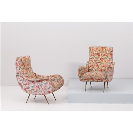 PRODUZIONE ITALIANA 1960 ca., Coppia di poltrone