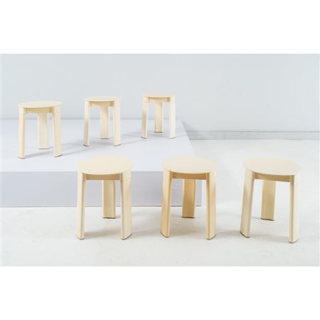 OLAF VON BOHR, Sei sgabelli-tavoli