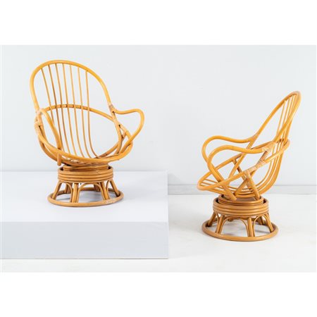 PRODUZIONE ITALIANA 1980 ca., Coppia di poltrone