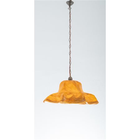TONI ZUCCHERI, Lampada a sospensione mod. "Ninfee"