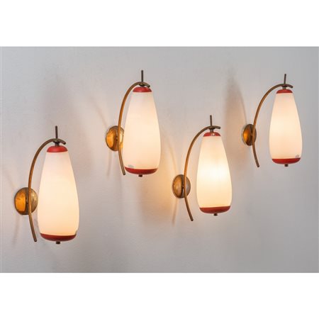 STILNOVO (Attr.le), Quattro lampade da parete