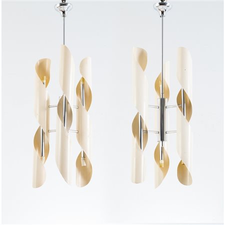 GOFFREDO REGGIANI, Coppia di lampade a sospensione