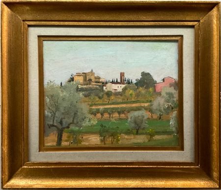 Alberto Salietti (Attribuito)

"San Miniato" 
olio su compensato (cm 27x33,5)
Al