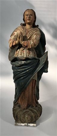 Manifattura dell'Italia meridionale, secolo XVIII. Madonna dell'Assunta, scultu