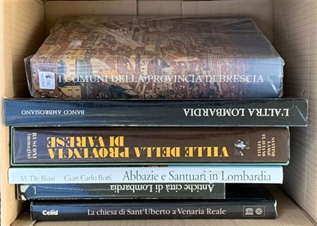 Lotto composto da cinque volumi riccamente illustrati inerenti la Lombardia e u