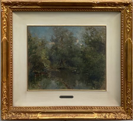 Ignoto lombardo del XIX secolo

"Lambrugo" 
olio su cartone (cm 22x28)
Reca fir