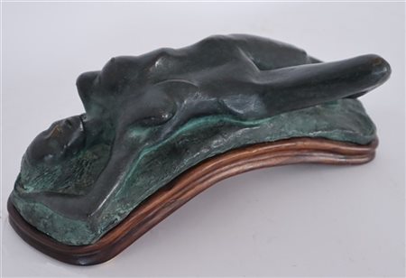 Valerio De Marchi "Nudo femminile" 
Scultura in bronzo su base in legno (cm 45x1