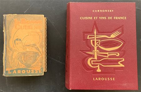 LA ROUSSE, due volumi sulla cucina e vini francesi, riccamente illustrati (dife