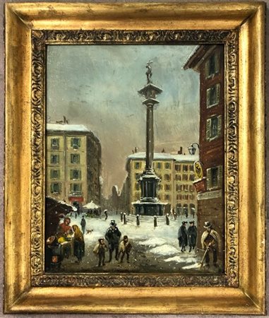 Ignoto del XIX secolo

"La colonna del verziere sotto la neve" 
olio su tavolet