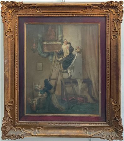 Firma indecifrata 

"Accipicchia" 
olio su tela (cm 50x40)
Firmato in basso a d