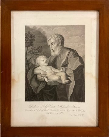 Lotto composto da due litografie raffiguranti scene di genere ed un'incisione d