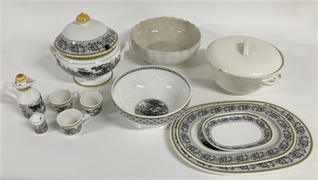 Manifatture diverse tra cui Laveno e Ginori. Lotto di tre cartoni contennti par