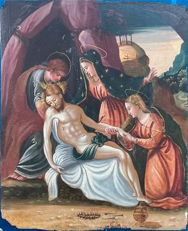 Scuola della fine del XVI - inizio del XVII secolo

Deposizione di Cristo
Olio