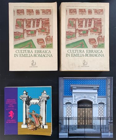 Lotto di quattro volumi inerenti l'ebraismo e la sua arte