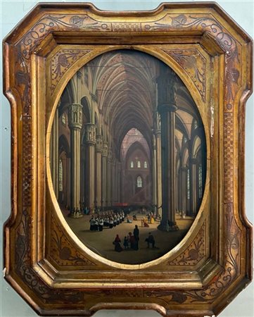 Scuola lombarda

"Processione nel Duomo di Milano" 
olio su tavola (cm 41x32)
I
