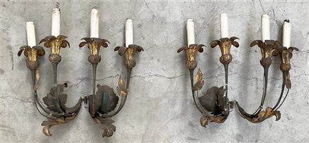 Coppia di appliques in metallo (difetti)