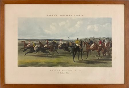 Harris e Summers. Gruppo di quattro litografie a colori del secolo XIX inerenti