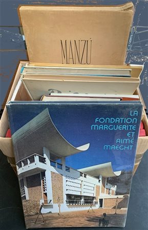 Un cartone contenente tredici volumi di Arte moderna