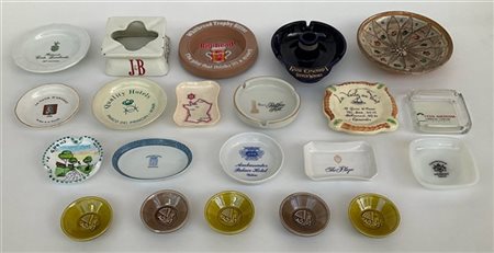 Cartone contenente numerosi posacenere di misure e fatture differenti (difetti)