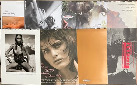 Lotto composto da dieci calendari Pirelli di diverse annate e formati
(lievi di