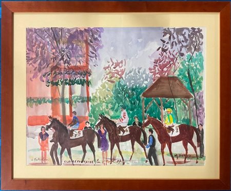 Lotto composto da due tecniche miste firmate e tre riproduzioni raffiguranti so