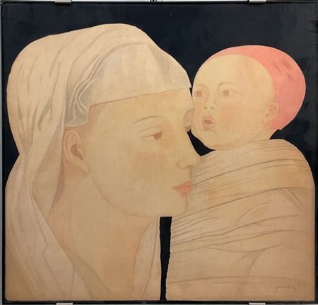 Silvia Giavarotti Lotto composto da tre tecniche miste su tavola raffiguranti fi