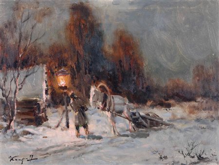 Ivan Karpoff 1898-1970, Paesaggio invernale