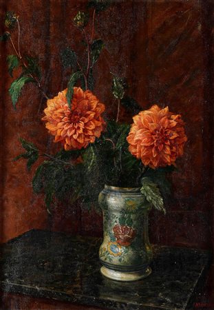 Antonio Maria Morera 1888-1964, Due nature morte con vasi di fiori