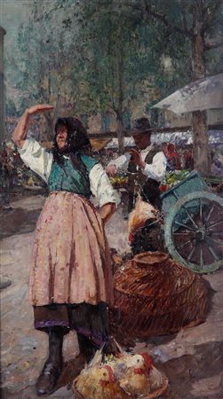 Alessandro Lupo 1876-1953, Scena di mercato