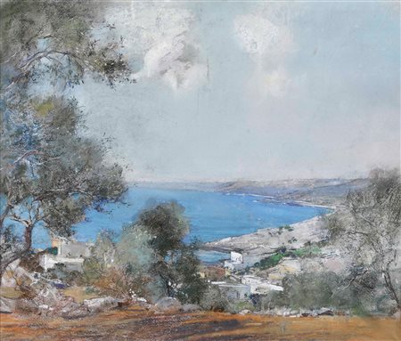 Giuseppe Casciaro 1863-1941, Veduta costiera napoletana