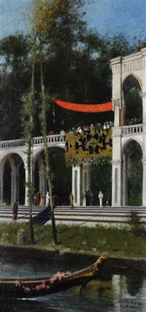 Michele Tedesco 1834-1918, attribuito a, Il palazzo dello sceicco