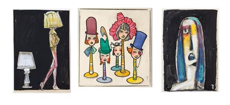 GOLIA (Eugenio Colmo) Torino 1885 - 1967 "Il fantasma colorato" "Manichini"...