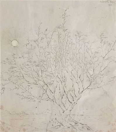 COLOMBOTTO ROSSO ENRICO Torino 1925- Casale 2013 "Paesaggio con grande...